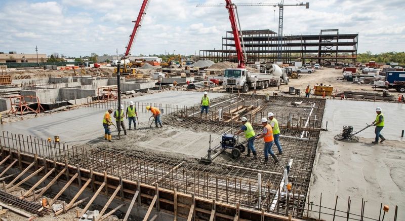Commercial Slab Installation in Canton, GA
